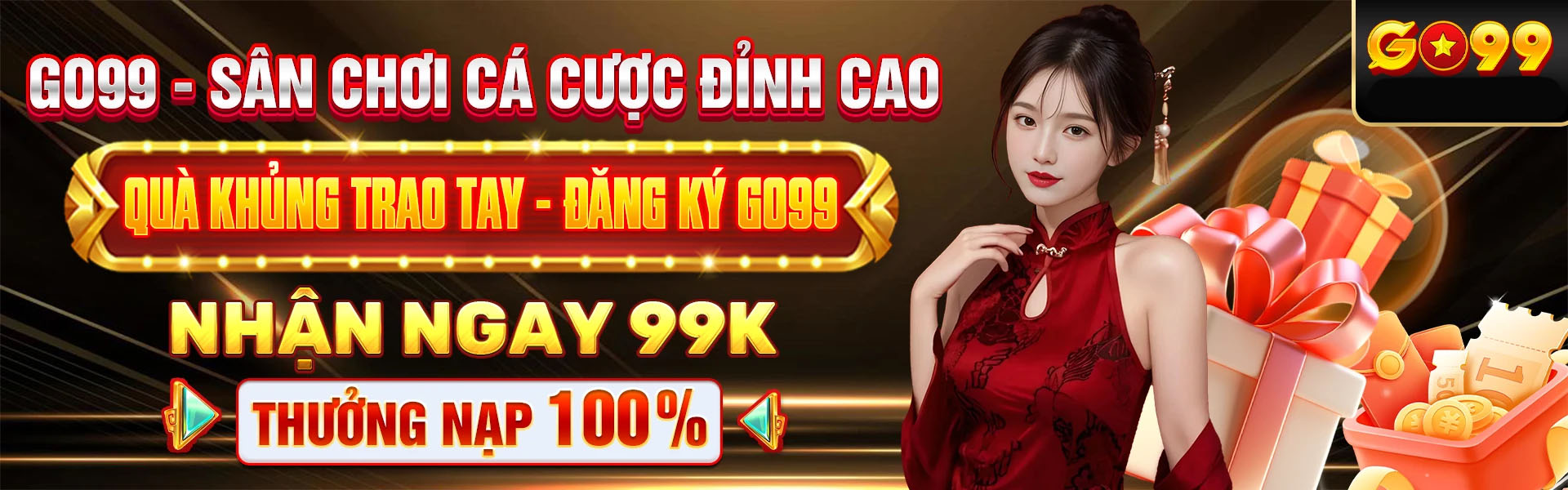 Banner Go99 tặng 99k khi nạp đầu